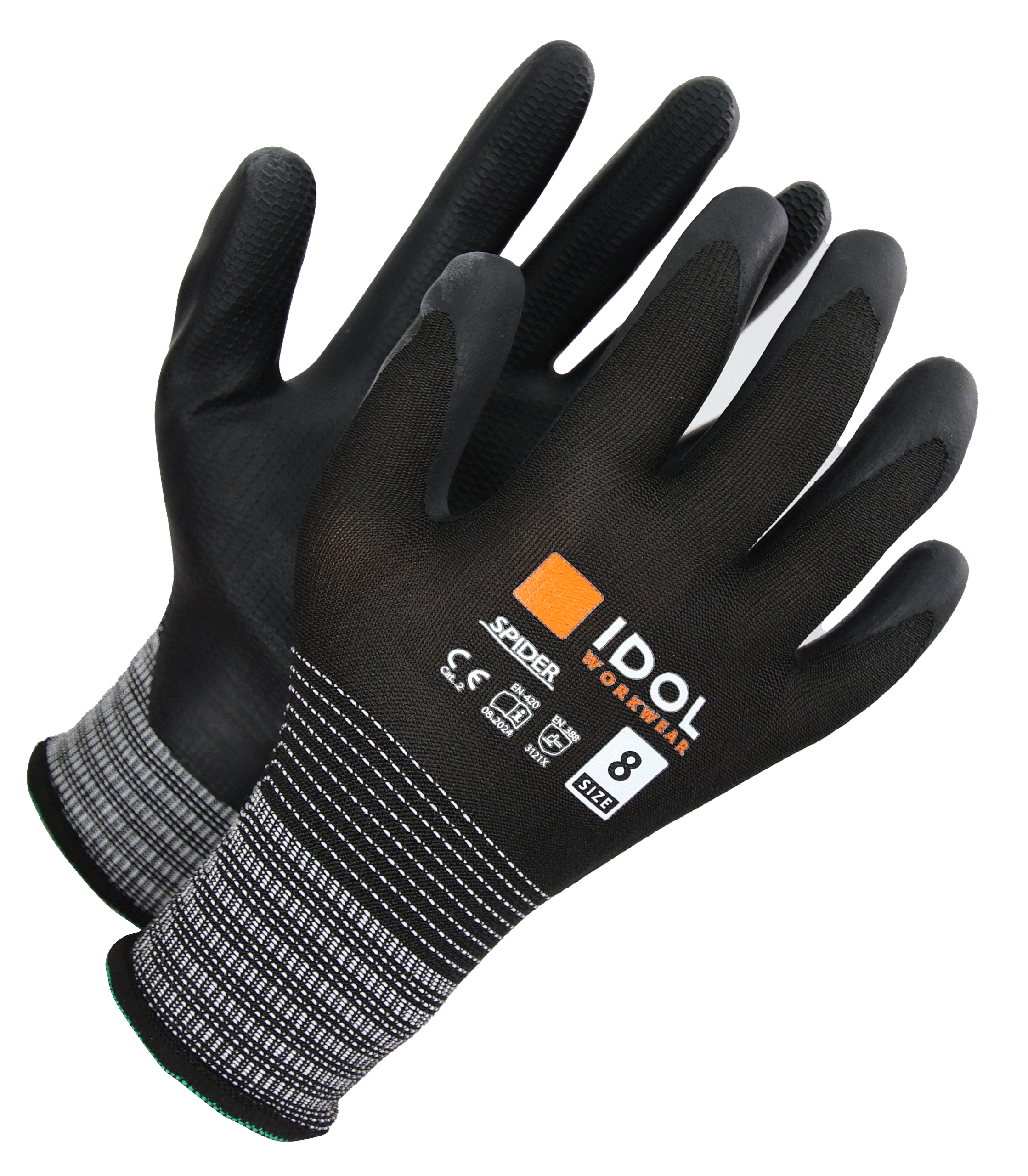 Arbetshandske Idol SPIDER 11/XXL 12-paket 28,00kr/st