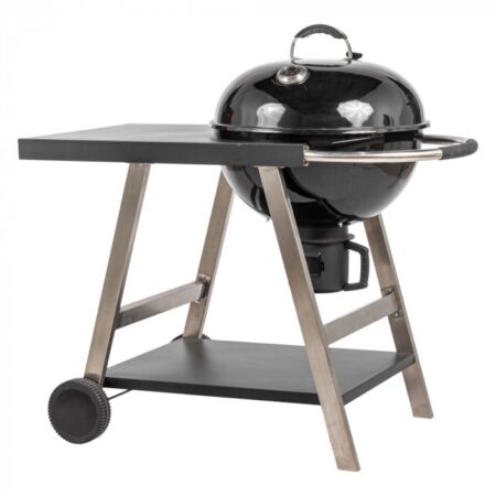 Kolgrill med lock och hjul 56cm
