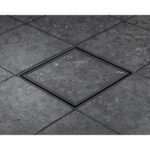 Golvbrunnssil Tile In Frame 200 Mörk Granit