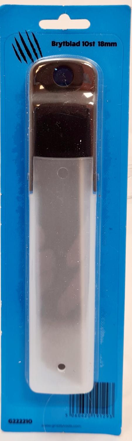 Brytblad Svart 18mm