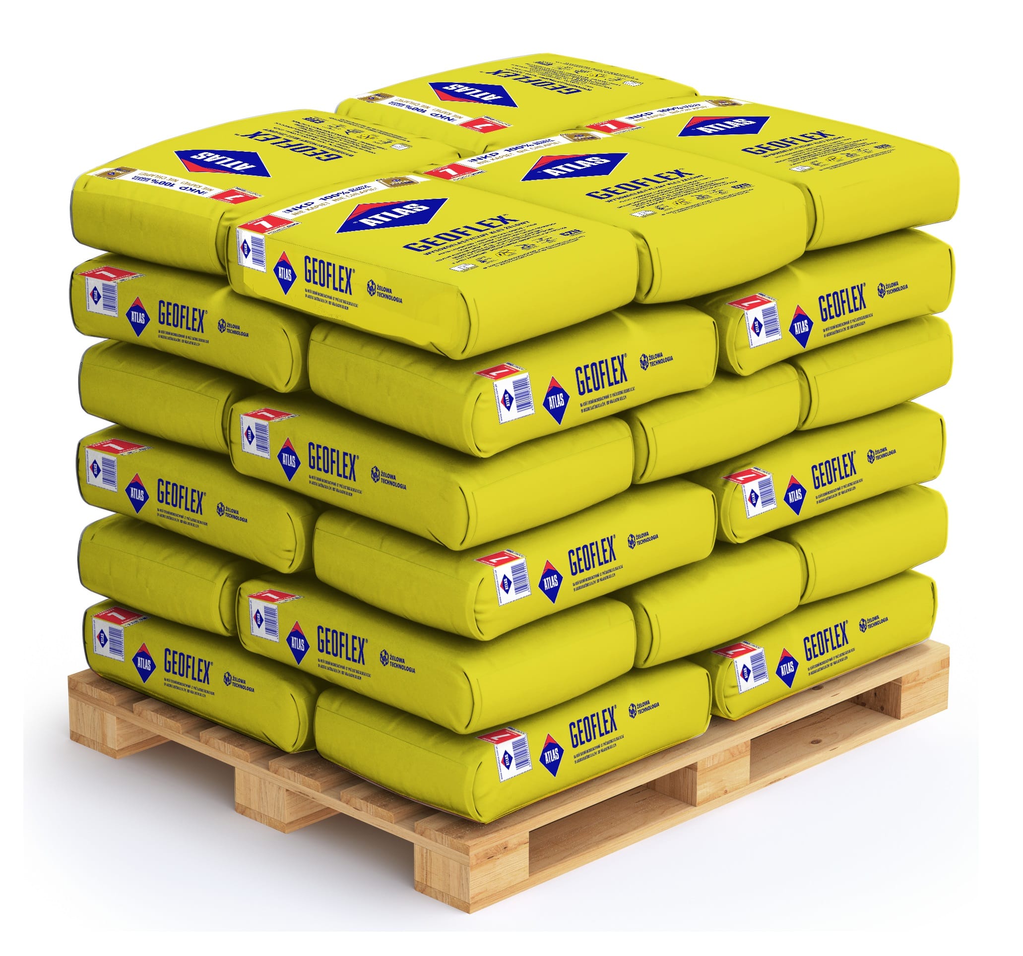 Atlas GeoFlex Grå Fix 48x25kg Helpall