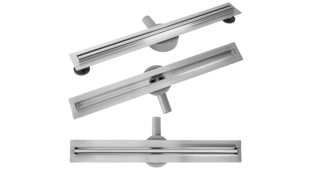 6413f3c47d55cd26ed799174525d5476.webp Golvbrunn Linjeavlopp NEOX SLIM PRO Nickel Brush 100 - Bild 1
