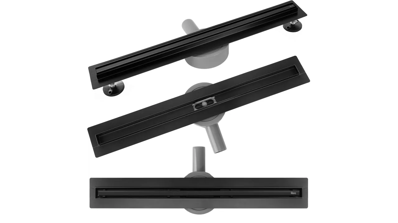 8a61ff7c96d8a3b994bb07f47fc98249.webp Golvbrunn Linjeavlopp NEOX SLIM PRO Black 100 - Bild 1