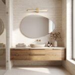 Badrum vägg LED-lampa SWE047-1W 60cm GOLD BRUSH - Bild 9