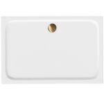 Akrylbrost dusch Belmond vit 90x120 Borstad guld - Bild 6