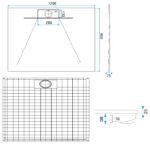 Duschkar Bazalt Long Vit 90x120 - Bild 9