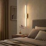 BADRUMSVÄGGLAMPA LED 80CM APP1853-1W BRUSH GOLD - Bild 6