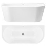 Akrylbadkar CAPRI 150 cm – väggmonterat - Bild 8