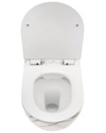 Vägghängd WC-skål Carlos Slim Lava Blank - Bild 4