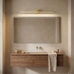 Badrum vägg LED-lampa SWE048-1W 80cm GOLD BRUSH - Bild 9