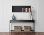 WALL-BOX No Rim Svart - Inbyggnadshylla ramlös Svart 90x30x10 cm - Bild 2