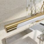 Badrum vägg LED-lampa SWE024-1W 80cm Borstad guld - Bild 9