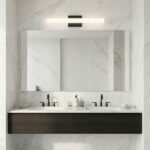 BADRUMSVÄGGLAMPA LED 42CM APP1854-1W SVART - Bild 2