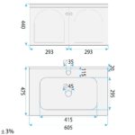 Badrumsmöbelset med handfat Denver 60 cm Grå - Bild 7