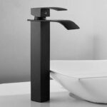 Hög tvättställsblandare Calani Lotus Svart - Bild 3