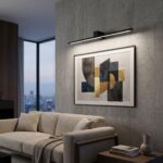 Badrum vägg LED-lampa SWE051-1W 80 cm Svart - Bild 5