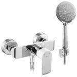 Duschblandare med handdusch BLOOM vit krom