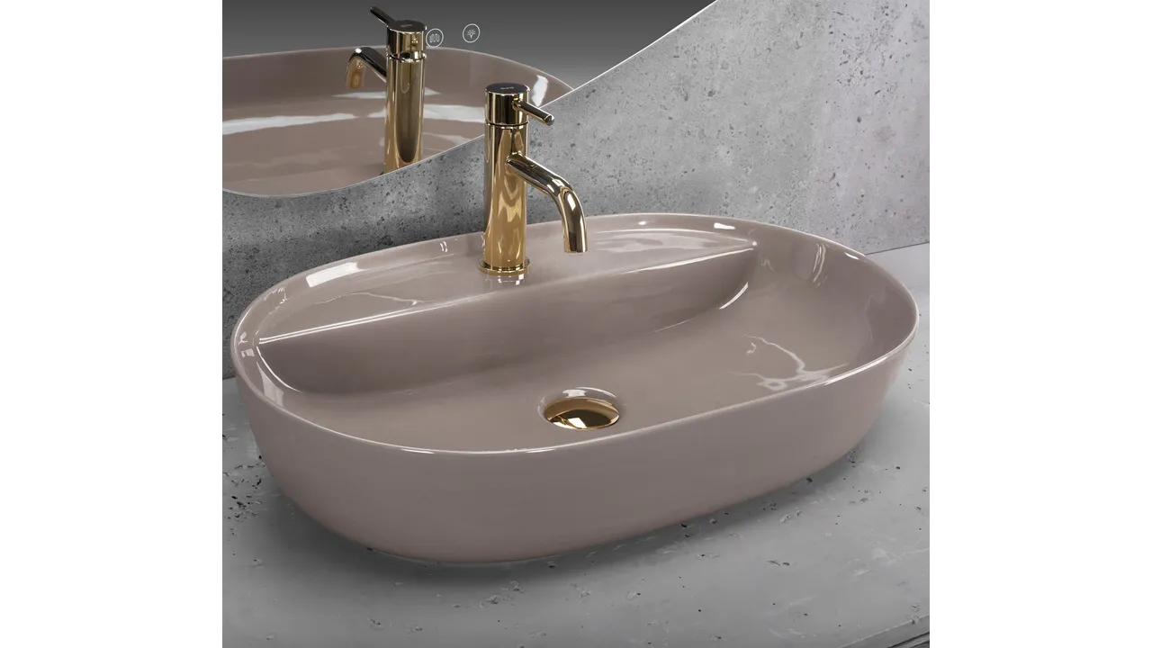 1ab3d45ebbaf8c47d26f812f904b0541.webp Fristående tvättställ Stella Beige - Bild 1