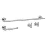 Badrumstillbehörset Ari Nickel Borstad 4 delar - Bild 9