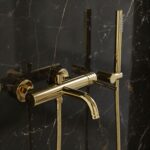 Badkarsblandare Lungo Diamond guld - Bild 6