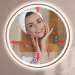 LED-VÄGGSPEGEL 70 cm MMJ N borstad koppar - Bild 4
