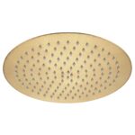 Runt duschhuvud JS-P014BG 30cm Borstad guld