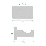 Badrumskrok Nico 5905 Borstad Nickel - Bild 8