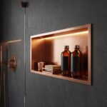 Badrumsnischhylla LED 30x60 Brush Copper - Bild 3