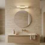 BADRUMSVÄGGLAMPA LED 42CM APP1851-1W BRUSH GOLD - Bild 8