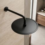Runt duschhuvud JS-P014B 30cm Svart - Bild 7
