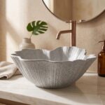 Bänktvättställ Rea Flower Grey - Bild 6