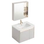 Badrumsmöbelset med tvättställ DE07-60 Beige 60CM - Bild 2