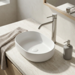 Tvättställsblandare Lungo Stripe Borstad Nickel Hög - Bild 7