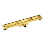 Duplex Next 2-i-1 Linjeavlopp 90 cm vändbar blankt guld