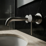 Inbyggd tvättställsblandare Lungo Stripe Borstad nickel - Bild 3