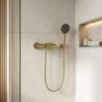 Duschblandare Lungo Stripe Borstad Guld - Bild 3