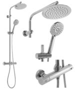 DUSCHSET med termostat BLISS KROM