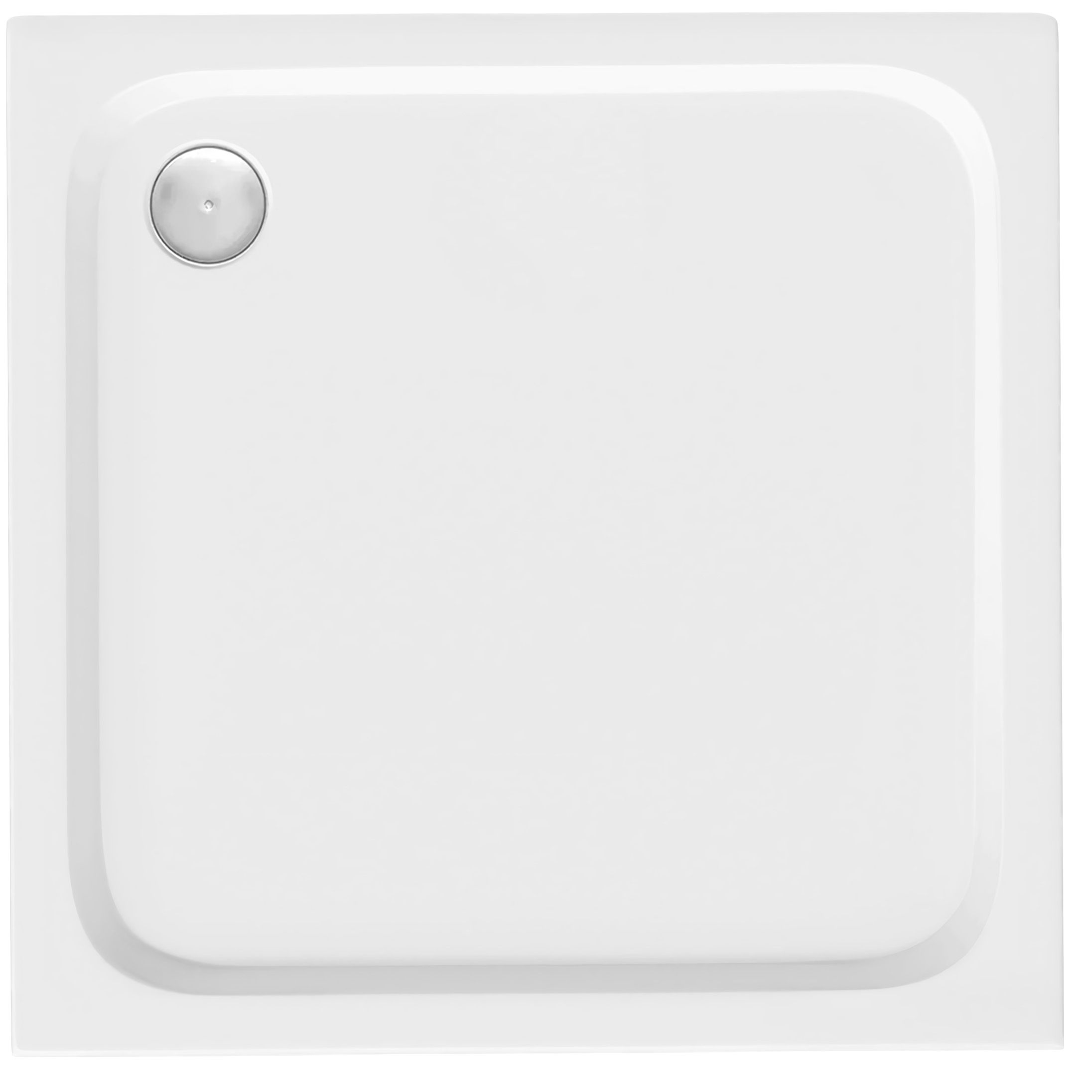 3c79f05f68b080c23ebc169002375bae.jpg Akrylbricka för dusch Belmond vit 80x80 Krom - Bild 1