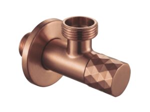 Vinkelventil Diamond 03 1/2" x 3/4" Brush Copper
