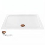 Akrylbrost dusch Belmond vit 90x120 Borstad koppar - Bild 4