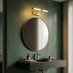 Badrum vägg LED-lampa APP1899-1W 40cm BRUSH GOLD - Bild 3