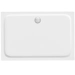 Akrylfat till dusch Belmond vit 80x100 Krom - Bild 7