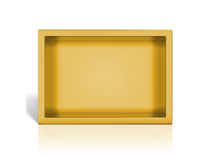 WALL-BOX ONE Guld Inbyggnadshylla i rostfritt stål Guld 30x20x10 cm