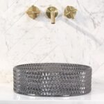 Ovanpåliggande tvättställ Cristal 35 Svart - Bild 4