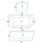 Acrylic hörnbadkar BELLANTO SLIM 170 Vänster - Bild 7