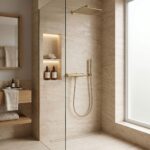 Badkarsblandare Venti Borstad guld - Bild 4