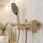 Badkarsblandare Hunter Borstad guld - Bild 4