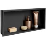 NISCHHYLLA FÖR BADRUM 30x60 svart matt - Bild 13