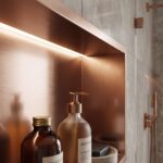 Badrumsnischhylla LED 30x60 Brush Copper - Bild 4