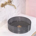 Ovanpåliggande tvättställ Cristal 35 Svart - Bild 2